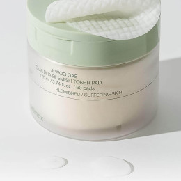 Пилинг-пэды от воспалений Celimax Ji Woo Gae Cica BHA Blemish Toner Pad, 60 шт