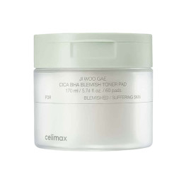 Пилинг-пэды от воспалений Celimax Ji Woo Gae Cica BHA Blemish Toner Pad, 60 шт