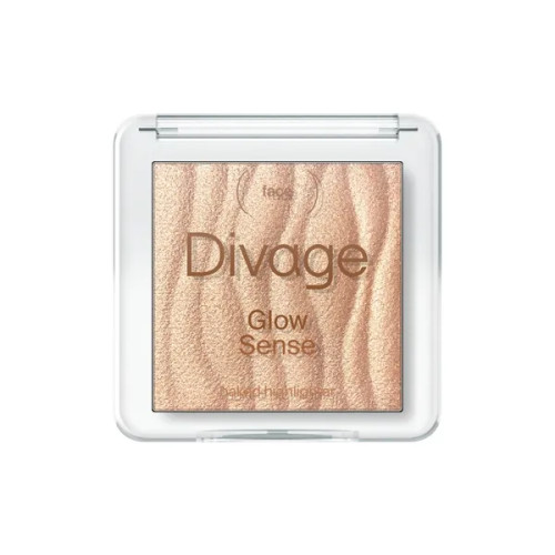 Хайлайтер для лица запеченный Divage Glow Sense Baked - Бронзовое сияние