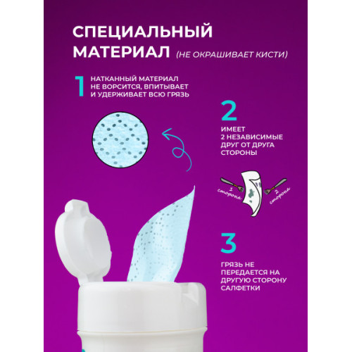 Антибактериальные спиртовые салфетки Mischa Vidyaev, 50 шт