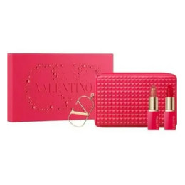 Набор для губ с косметичкой Valentino Pouch Rosso 123R+Refil 22R