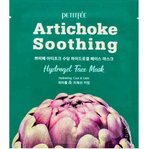 Противоотёчная гидрогелевая маска с артишоком Petitfee Artichoke Soothing Hydrogel Face Mask