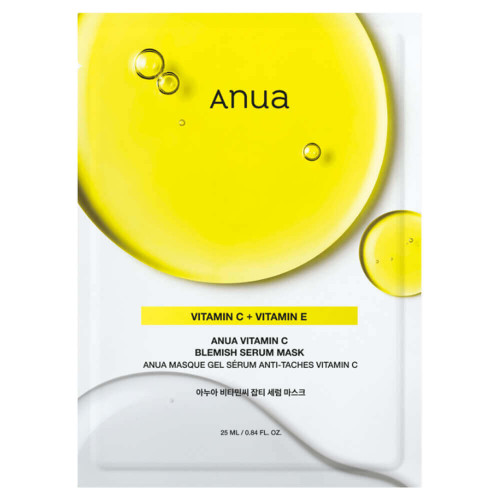Осветляющая тканевая маска Anua Vitamin C Blemish Serum Mask