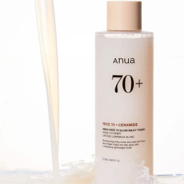 Молочный тонер для сияния кожи с рисом Anua Rice 70 Glow Milky Toner, 250 мл