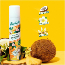 Сухой шампунь для всех типов волос Batiste Tropical, 200 мл