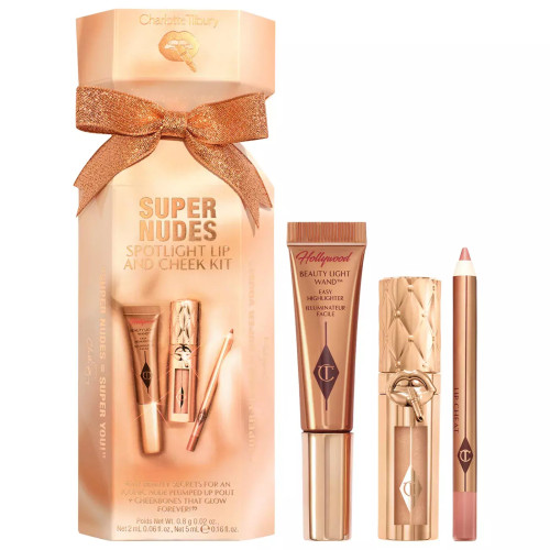 Набор конфетка Charlotte Tilbury Super Nudes Spotlight Lip And Cheek Kit