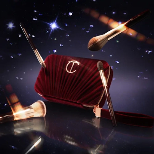 Лимитированный набор кистей в кейсе Charlotte Tilbury Hollywood Mini Brush Set