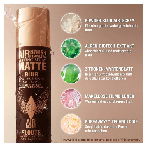 Матирующий фиксатор для макияжа Charlotte Tilbury Matte Bluring&Waterproof Setting Spray, 100 мл