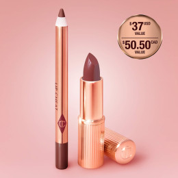 Набор Mini Charlotte Tilbury помада+карандаш - Pillow Talk Deep