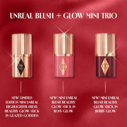Набор миниатюр Charlotte Tilbury Unreal Blush + Glow Mini Trio