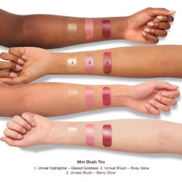Набор миниатюр Charlotte Tilbury Unreal Blush + Glow Mini Trio