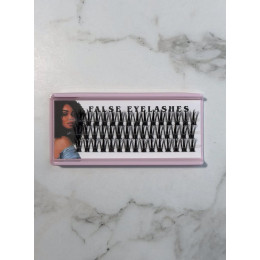 Накладные ресницы пучковые False Eyelashes лучики 20D 15 мм