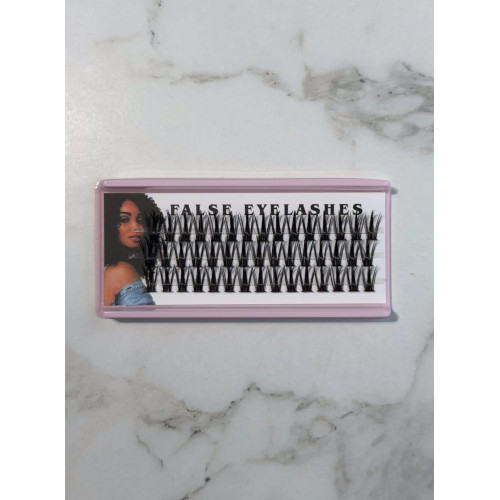 Накладные ресницы пучковые False Eyelashes лучики 20D 15 мм