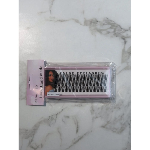Накладные ресницы пучковые False Eyelashes лучики 20D 15 мм
