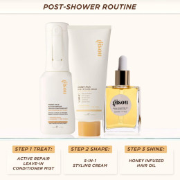 Несмываемый кондиционер для волос Gisou Honey Milk Active Repair Leave-In Conditioner Mist, 150 мл