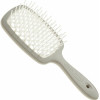 Расческа для волос массажная Серая с белыми зубцами Superbrush Janeke