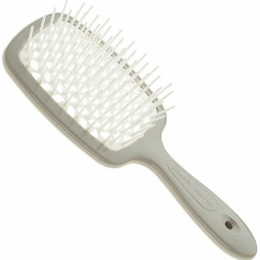 Расческа для волос массажная Серая с белыми зубцами Superbrush Janeke