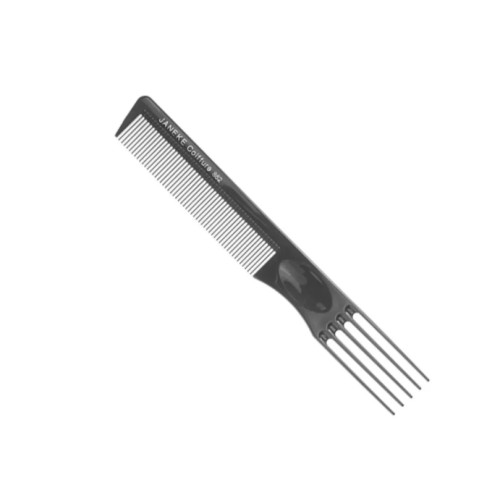 Расческа для волос тонкая с вилкой Janeke