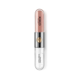 Жидкая помада-блеск для губ Kiko Milano Unlimited Double Touch №102 - Satin Rosy Beige
