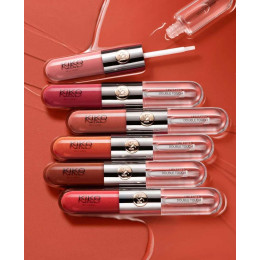 Жидкая помада-блеск для губ Kiko Milano Unlimited Double Touch №102 - Satin Rosy Beige