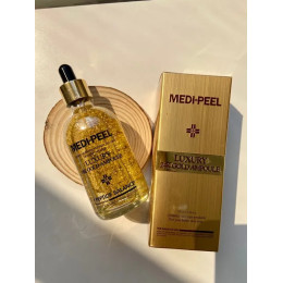 Сыворотка с золотом 24К для эластичности кожи Medi-Peel Luxury 24K Gold Ampoule