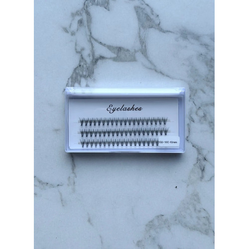 Накладные ресницы пучки Eyelashes 10D 10 мм изгиб С