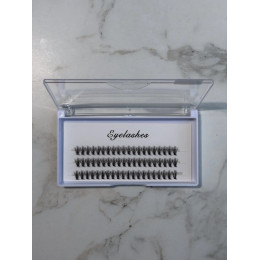 Накладные ресницы пучки Eyelashes 20D 10 мм изгиб С
