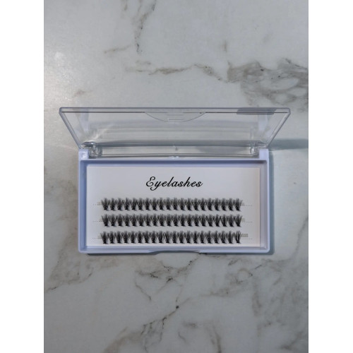 Накладные ресницы пучки Eyelashes 20D 10 мм изгиб С
