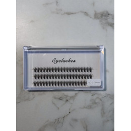 Накладные ресницы пучки Eyelashes 20D 10 мм изгиб С