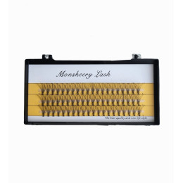 Накладные ресницы пучки Nesura 10D 14 мм изгиб С