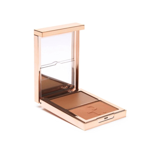 Палетка для скульптурирования лица Patrick TA Creme Contour&Powder Bronzer Duo - She’s Bronzed