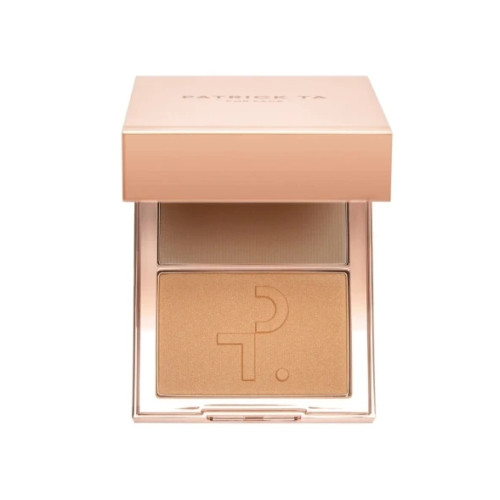 Палетка для скульптурирования лица Patrick TA Creme Contour&Powder Bronzer Duo - She’s Statuesque