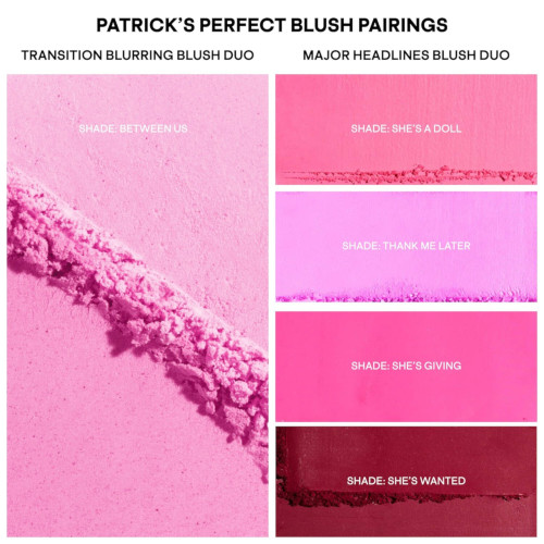 Палетка румян Patrick TA For Face Transition Blurring Blush Duo - Between Us