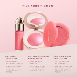 Кремовые румяна с аппликатором Rare Beauty Soft Pinch Dewy Liquid Blush 7,5мл - Adore