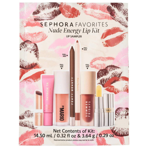 Набор Sephora Favorits Nude Energy Lip Kit Sampler