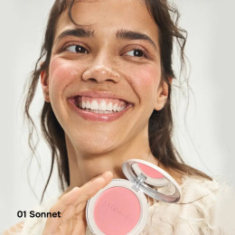 Компактные румяна Silk Glow Blush №01 - Sonnet, SHIK