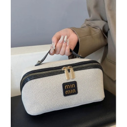 Косметичка в стиле Miu Miu - Черная