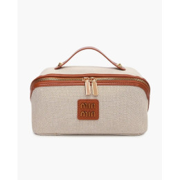 Косметичка в стиле Miu Miu - Коричневая