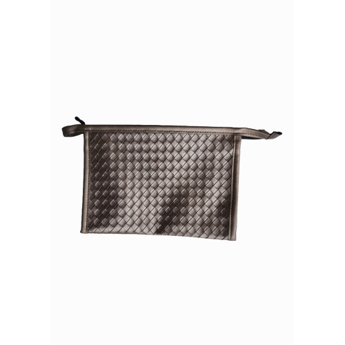 Плетеная косметичка Золотая