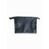 Плетеная косметичка Черная
