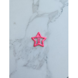 Заколка для волос Звездочка - яркая розовая